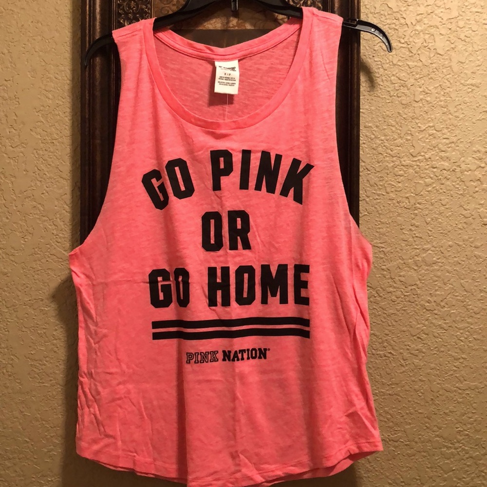 COPY - NWOT PINK Victoria’s Secret “PINK Nation” muscle tee. Small.
